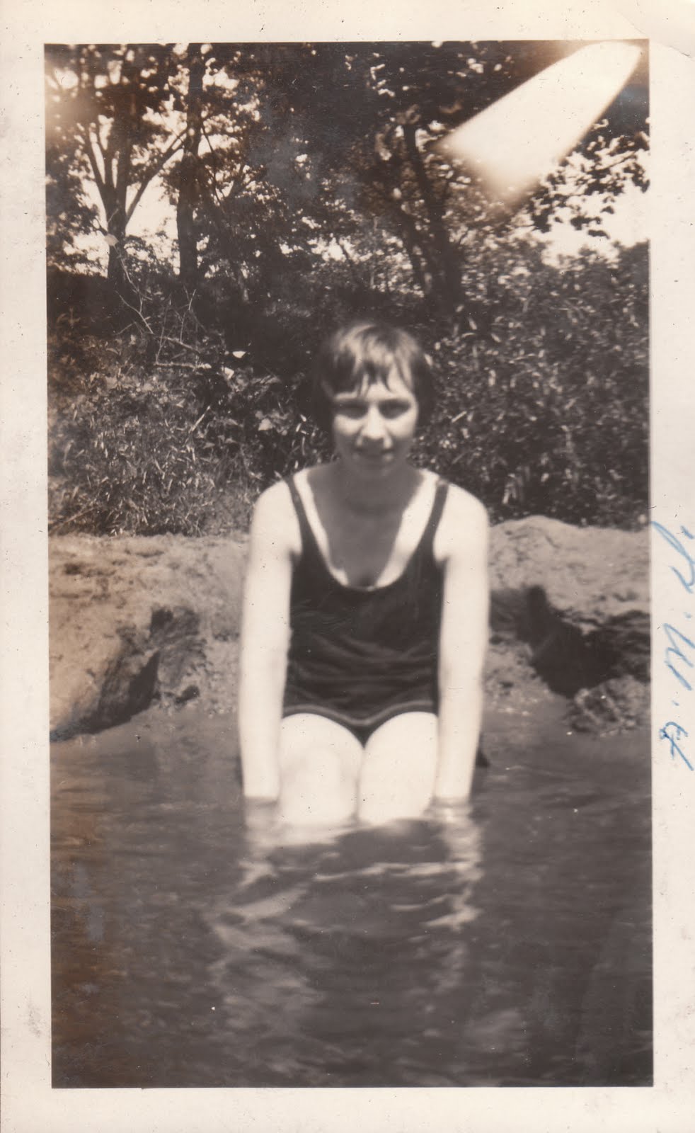 Wife at the swimming hole Wife at the swimming hole